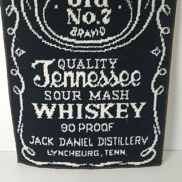 RARE VTG Jack Daniels Old No. 7 Rug 17x27 inch Tenn. Whiskey 90 Proof Door Mat - Picture 6 of 7